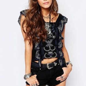 NWT  Free People Shake Baby Shake Top S